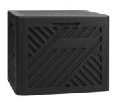 120L Black Lockable Plastic Outdoor Garden Storage Box