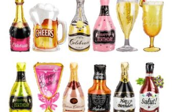 12Pcs Mylar Balloons Assorted Styles for Party Decorations