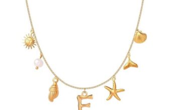 14K Gold-Plated A-Z Initial Charm Necklace