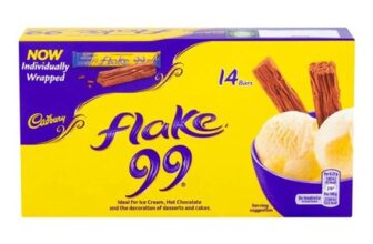 14×8.25g Cadbury Flake 99 Chocolate Bars, Individually Wrapped (£1.80/£1.61 S&S)