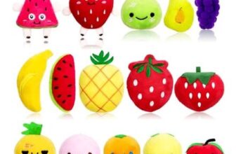 15 Pcs Small Fruit Plush Keychains for Classroom Prizes