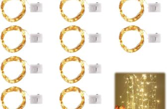 15 Pieces 2m 20 LED Copper Wire Fairy Lights, Battery Operated String Bottle Lights for Indoor & Outdoor Lighting, Bedroom, Wedding & Party Decorations