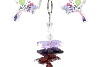 1Pc Butterfly Suncatcher for Women Crystal Friendship Gifts for Friends Female Mum Sister Grandma Acrylic Window Ornament for Birthday Christmas Anniversary Party Garden Decor (for friends)