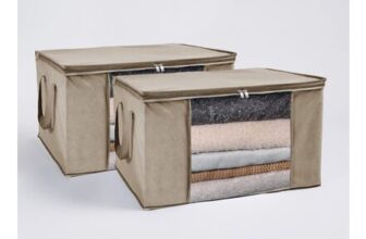 2-Pack 90.3L Underbed Clothes Storage Bag – Natural