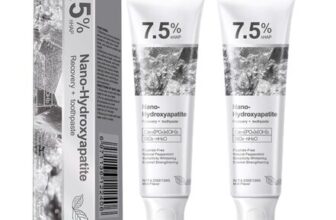 2-Pack Hydroxyapatite Toothpaste for Enamel Protection, Fluoride-Free, Sensitive Teeth