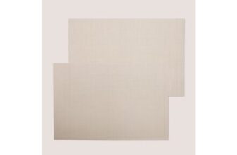 2 Pack Neutral Textured Placemats