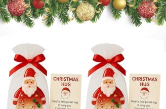 2 Pack Pocket Hug Cards, Pocket Hugs for Friends, You Got This Gifts, Miss You Gifts, Positive Gifts, 7cm Pocket Hug Ghost Cards