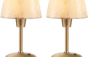 2 Pack Small Cordless Rechargeable Table Lamp, 5200mAh Battery Operated Lamps for Restaurant, Portable Dimmable Touch Light for Dinner Dining Room Kitchen Counter Outdoor Patio Bedside Night Light