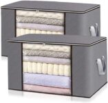 2 Pack Storage Bags, 90 L Clothes Storage Bins, Organizers – Sold and Ship by Haul Global (Free Delivery with £15 Spend )