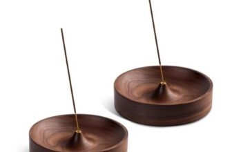 2-Pack round Wooden Incense Holders