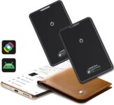 2 Packs Android Wallet Tracker Card, Compitable with Google Find Hub, 1.6mm Ultra Slim Card Tracker IP68 Waterproof, Andorid Tracker Tag for Suitcases, Bags, Passports