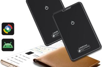 2 Packs Android Wallet Tracker Card, Compitable with Google Find Hub, 1.6mm Ultra Slim Card Tracker IP68 Waterproof, Andorid Tracker Tag for Suitcases, Bags, Passports