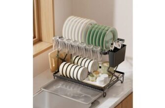 2-Tier Folding Dish Drying Rack