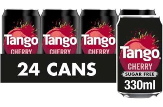 2 x 24 x Tango Cherry Sugar Free 330ml (48 Total) – First App Orders Only