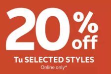 20% Off Selected Clothing / Accessories (900 Items) – 2 Pack Vests £6.40 / 2 Pack Tees £7.20 – Free Click & Collect