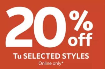 20% Off Selected Clothing / Accessories (900 Items) – 2 Pack Vests £6.40 / 2 Pack Tees £7.20 – Free Click & Collect