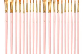 20 Pcs Kids Paint Brushes for Watercolor, Acrylic, Oil