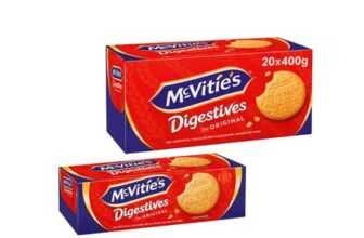 20 X 400g Packs McVities Digestive Biscuits 20 X 400g