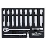 22 Piece 3/8 Drive Standard and Deep Socket Tray Set