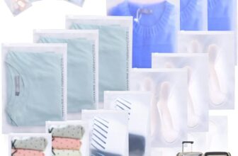 25 Pcs Travel Storage Bags, Zip-Lock Travel Organisers Packing Cubes, Luggage Space Saver for Clothes, Shoes, Cosmetics (5 Size Mixing)