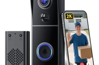 2K HD Safe Doorbell Camera with Ring Chime