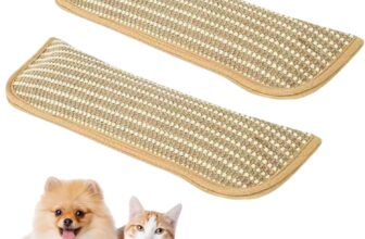 2Pcs Cat Toy Pillow, Natural Sisal Kicker Pillow, Chew Rope Toy Indoor Cats Calming Cat Toy Sisal Scratching Mat for Kittens Cats Office Home (G)
