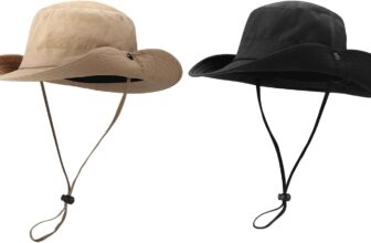 2Pcs Sun Hat for Women Wide Brim Summer UV Protection Ladies Gardening Hats Cowboy Style