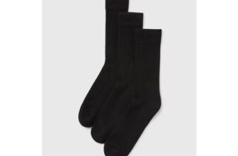 3 Pack Black Cushioned Socks