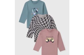 3 Pack Boys Multicolour Checkerboard Gamer T-Shirts (7-15yrs)