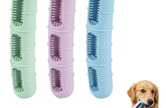 3-Pack Dog Chew Toys with Bristles for Teething and Cleaning