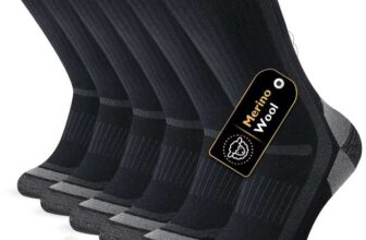 3 Pairs: SockWaddles Merino Wool Hiking Socks, Cushioned Anti-Blister Warm Breathable, Outdoor Sports – Sold by Canbao Store / FBA