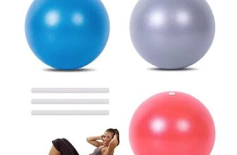 3-Piece Soft Pilates Balls, 20 Cm Mini Yoga Ball Set