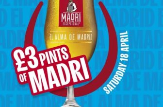 £3 Pints of Madri – Via App