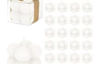 30 Sets Mini Bubble Candles with Cards for Wedding Favors
