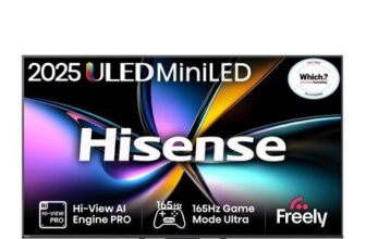 31% off Hisense U7Q PRO 55 Mini LED 4K 165Hz Smart AI TV – £679.96