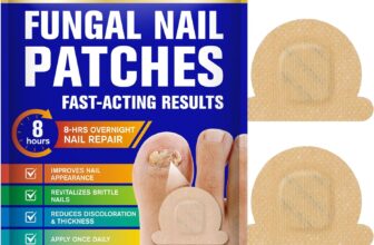 32Pcs Fungal Nail Patches for Toenails, Toe Nail Fungus Patches, Nighttime Nail Repair for Damaged Nails, Discolored Nails, 8-Hour Effortless Nail Care Restores Healthy Appearance, Safe & Gentle