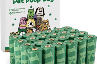 360 Dog Poo Bags 24 Rolls Dog Poop Bags, Extra Thick Strong Leak Proof Dog Waste Bags, Green