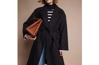 365 by Freemans Black Wrap Coat