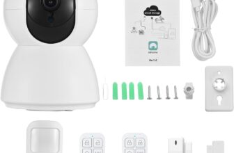 3MP Security Camera 2.4G WiFi Smart Indoor Monitoring Cam with Night Viewing 2-Way Audio Phone APP Remote Control Motion Detection for Pet Home Security Monitor Intelligent Alarm System