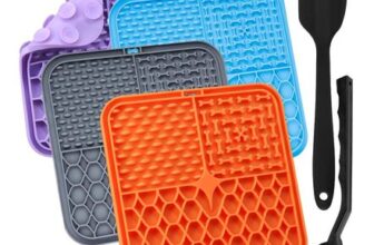 4 Pcs Licky Mats for Dogs Puppy, Lick Mats with Suction Cups for Pet Slow