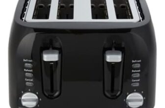 4 Slice Toaster – Black