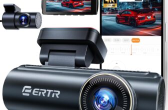 4K Dash Cam Front and Rear, 5GHz WiFi Wireless Dashcam with 64GB SD Card,4K1080P Dual Car Dash Camera, Full HD Dash Cam with APP Control, G-Sensor, WDR, Loop Recording Easy Setup
