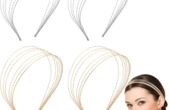 4Pcs Thin Metal Headbands for Women, Multi Layers Metal Headbands for Women and Girls, Thin Layered Design for Chic Hairstyling (Gold and Silver)