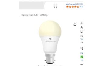 4lite WiZ Connected A60 Classic White WiFi LED Smart Bulb
