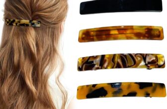 6 PCS Tortoise Shell Hair Clips French Barrettes for Women with Strong Grip 3 Inch Acetate Elegant Hair Accessories Gifts for Her Wife Mother Sister Friends Fine and Medium hair