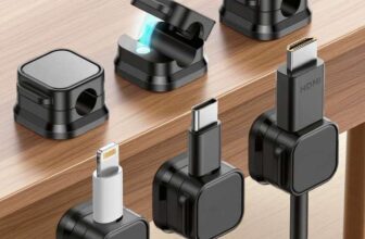 6 Pack Magnetic Adhesive Cable Clips – Spring Cord Organizer for Desk, Wall 40% Discount At Checkout Sold BY Amazon Haul Global