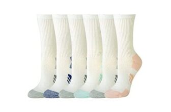 6 Pairs Amazon Essentials Womens Cushioned Breathable Athletic Crew Socks