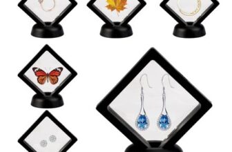 6 Pcs Floating Display Frames, 7x7cm Coin/Earring Box