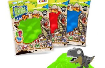 6 X 75g CRAZE MAGIC SLIME Dinorex Slime Bags