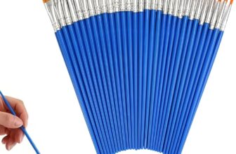 60 Pieces Paintbrush Sets Professional Nylon Artist Paint Brushes for Painting, Watercolour Paint Set Brushes Face Painting, Acrylic Small Paintbrushes for Art Children, Adults painters and Artists